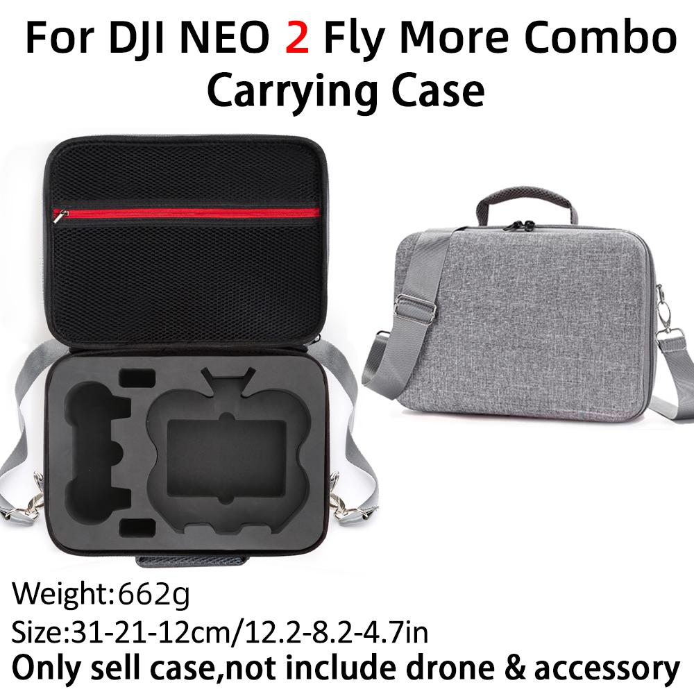 Сумка для хранения для DJI Neo 2 RC-N3 Зарядный хаб Fly More Combo Кейс для переноски Дорожный защитный бокс для аксессуаров дрона DJI Neo 2