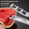 Watermelon Cutter Fruit Slicer Dicer Stainless Steel Melon Cutter Rustproof Portable Watermelon Cutting Tools for Camping BBQ Parties