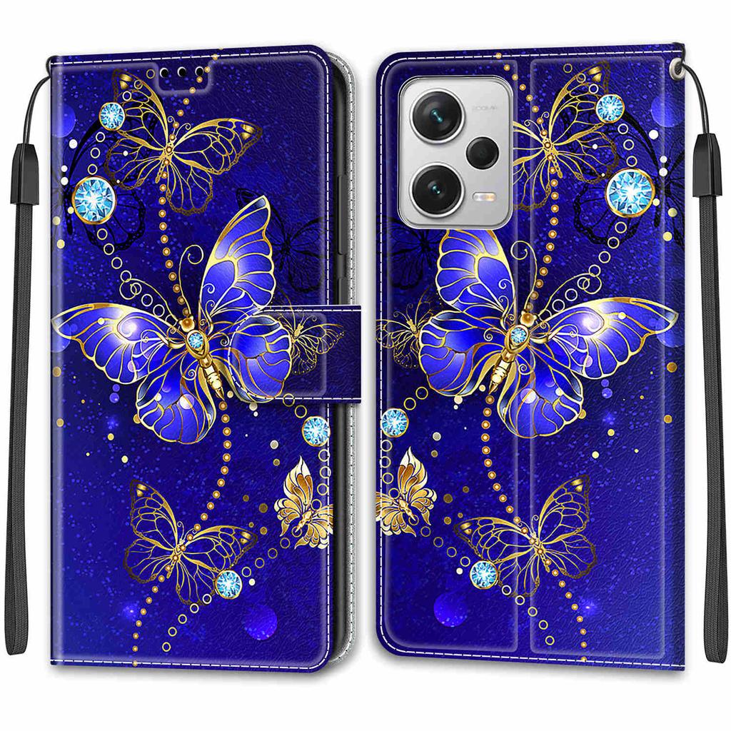 Роскошный окрашенный кожаный чехол для Redmi Note12 Note11 Note10 Note9 Note8T Защитный чехол-книжка для Redmi 10C K40S 9A 9C 10A 6A 7A Redmi10