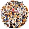 50 Realistic Dog Stickers Animal Cute Pet Collection Shiba Inu Cute Animal Golden Retriever Dog Head Emoticon Stickers