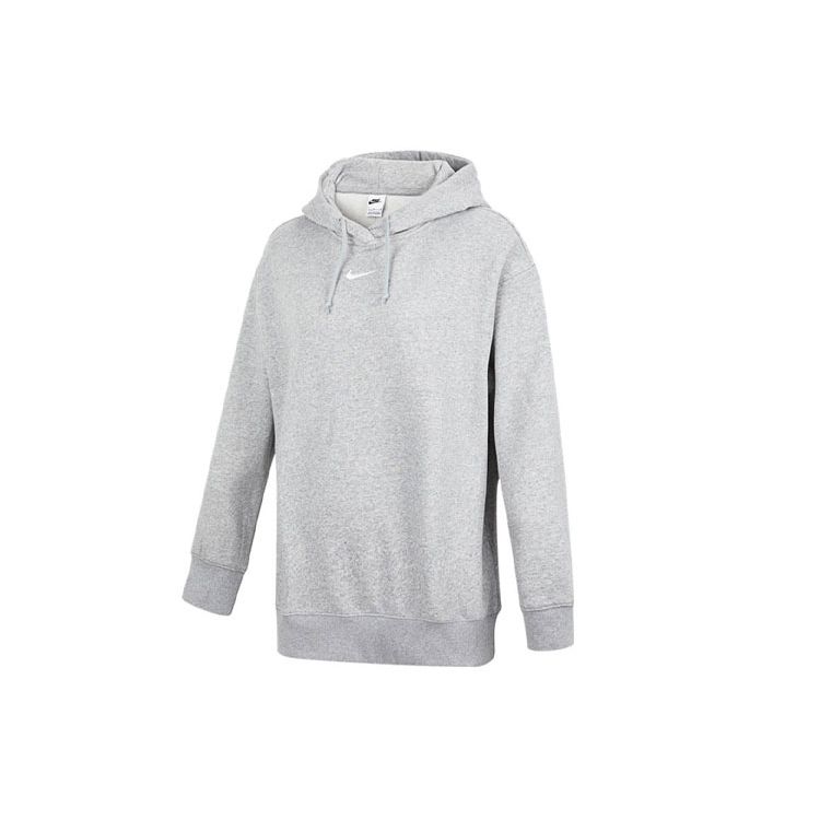 Nike Sportswear Collection Essentials Fleece-Lined Hoodie Pullover Women Tops Grey DJ7669-063