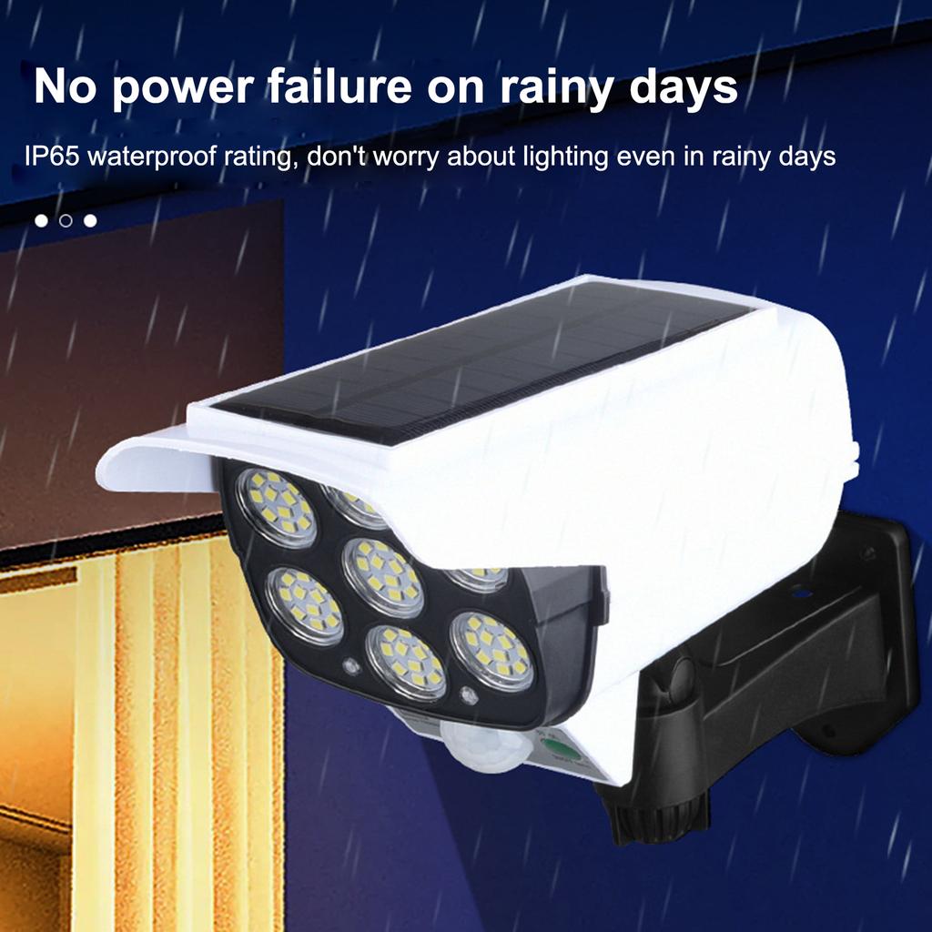 Solar Outdoor Lighting Simulation Garden Lights LED Fake Camera Wall Lights Surveillance