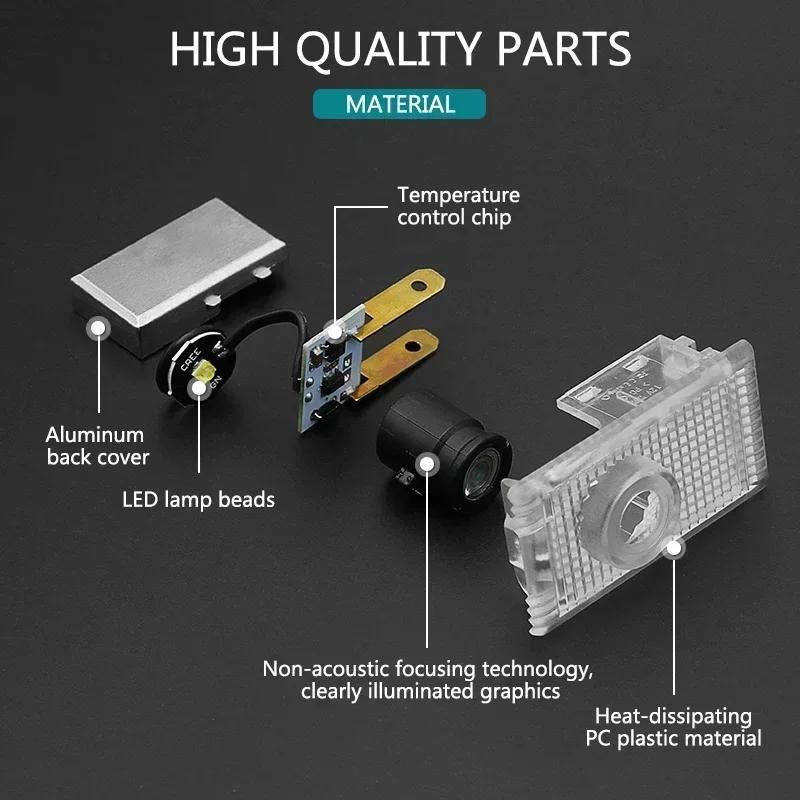 Car Light Logo Door Decor Shadow LED Welcome Laser Projector Lamps Car Interior Light Accessories For Opel Insignia 2009-2018