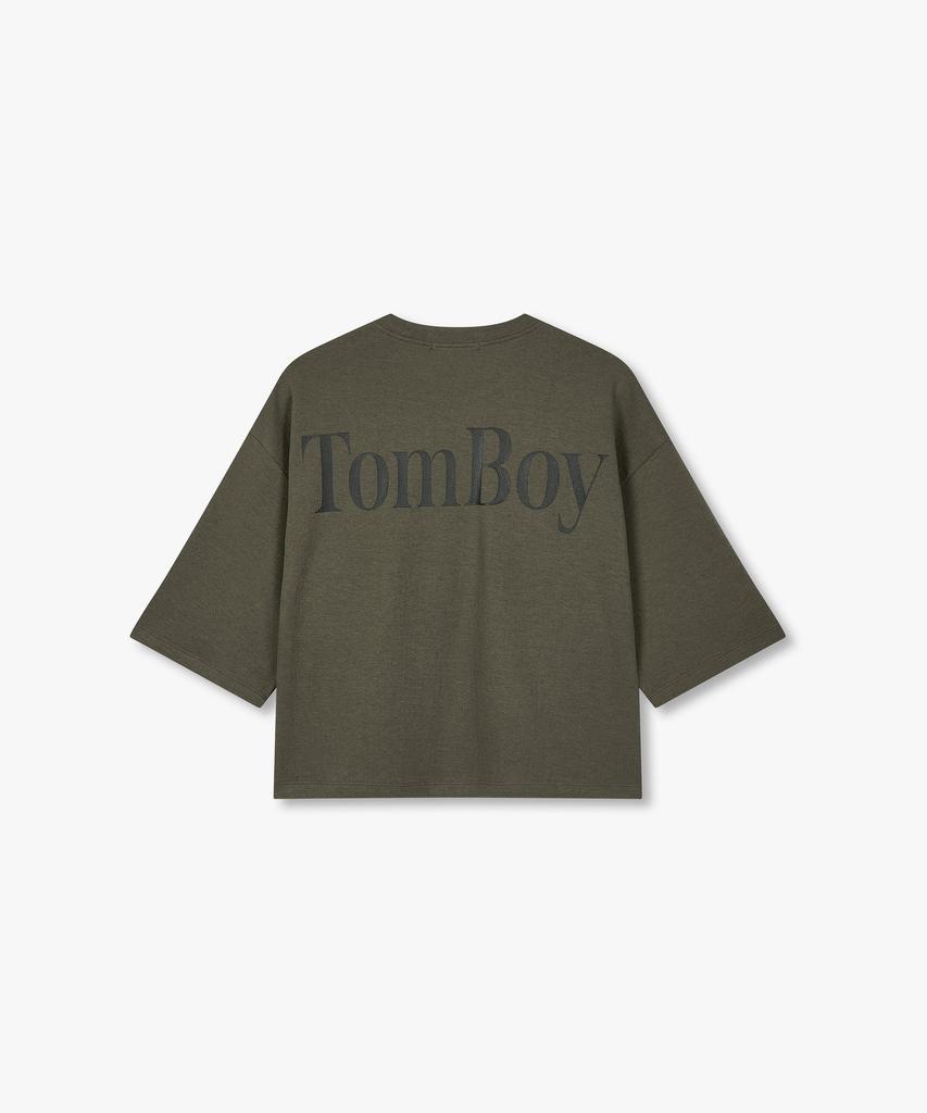 STUDIO TOMBOY Футболка с принтом сзади Tomboy_Хаки 9176322971