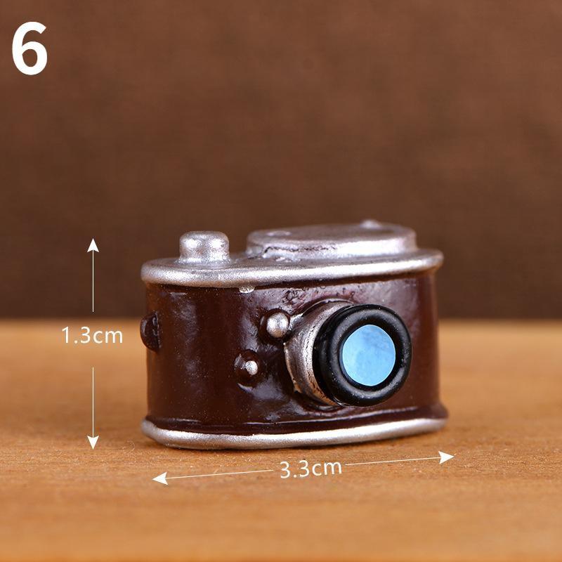 3 шт. ретро ностальгическая камера диктофон мини смоляное украшение украшение для дома гостиная фото реквизит украшение