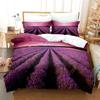Purple Bedding Set Polyester Duvet Cover Quilt Cover 3D Comforter Cover Lavender Butterfly Double Full King Queen Twin Single
