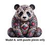 Panda Special-shaped Puzzle Wooden Irregular Puzzle for Friends and Family Gifts