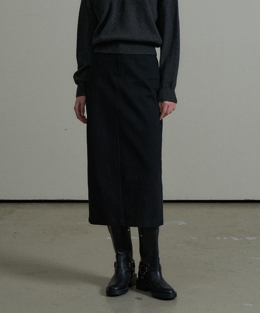 VERBOM Cotton Maxi Skirt_Black