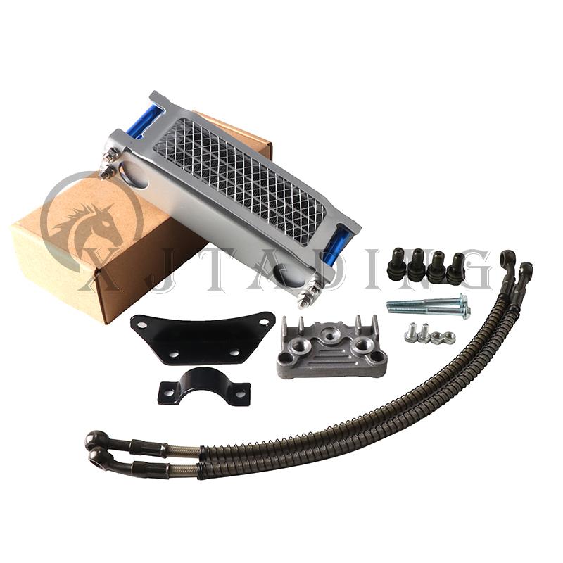 Мотоциклетный масляный радиатор, комплект масляного радиатора для Honda Monkey Yamaha Kawasaki 50cc-140cc Pit Dirt Bike Scooter Moped Enduro Motocross