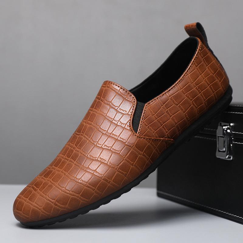 Весенние туфли Doudou Мужская обувь Мужская повседневная обувь Tide Shoes Lazy Shoes Sleeve Society One Pedal Кожаные туфли Glossy
