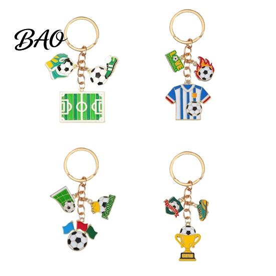 Long-lasting Keychain Football Peripheral Keychain, Jersey with Metal Sports Enamel Color, Lightweight Portable Fan Accessory Trophy