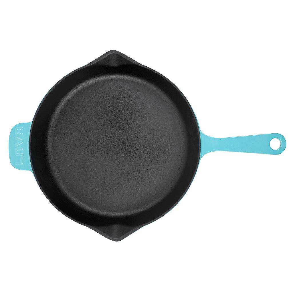 Lava Чугунная сковорода с круглой пружиной. Горка. Ø 28см.