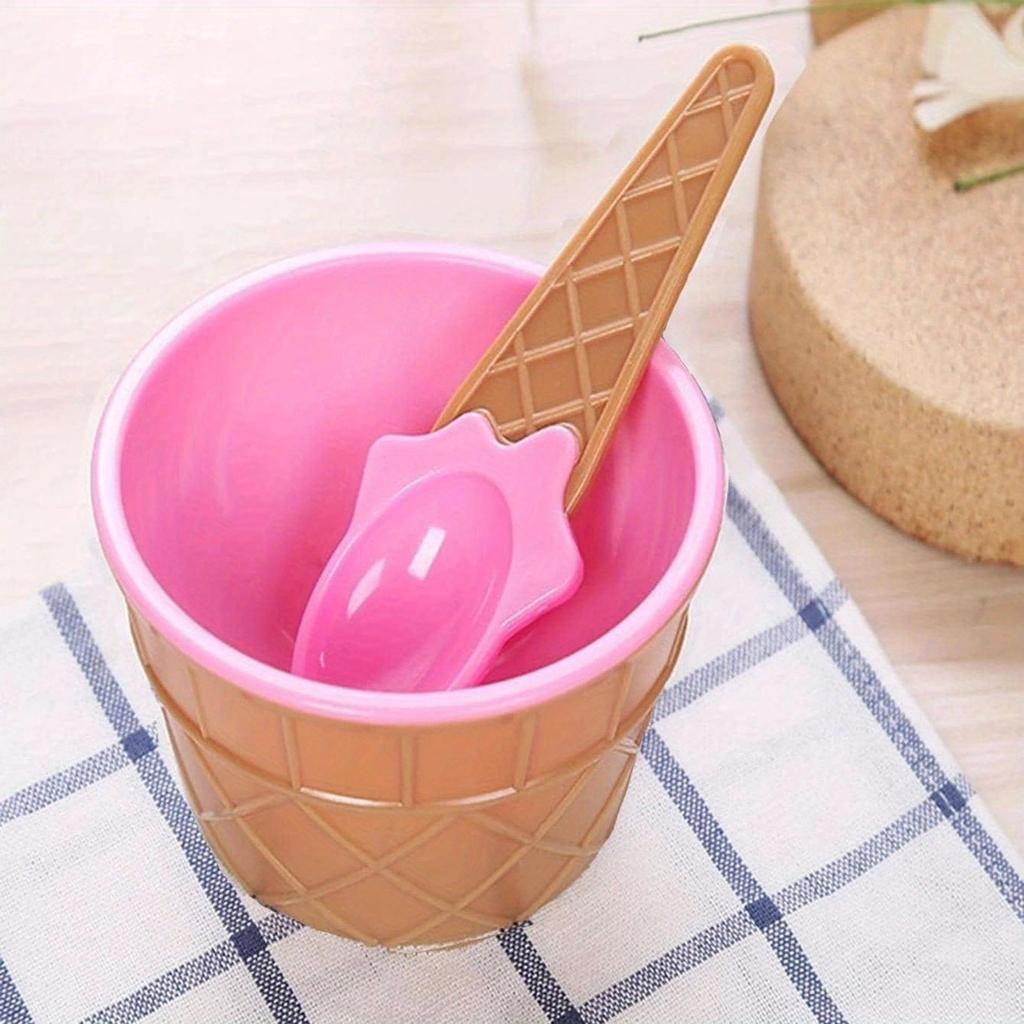 1 набор - Набор ложек для мисок для мороженого, чашка для йогурта, детская миска для мороженого