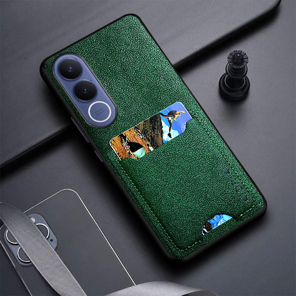 Card Slot Bag Holder Case For VIVO V70 FE V50 Lite 5G funda Leather Luxury Back Cover for vivo v60 lite v40 pro lite case capa