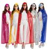 Adult Long Paillette Cape for Women Halloween Party Sequin Cloak Costume Full Length Witch Cosplay Robe for Role-Playing Stage Performances