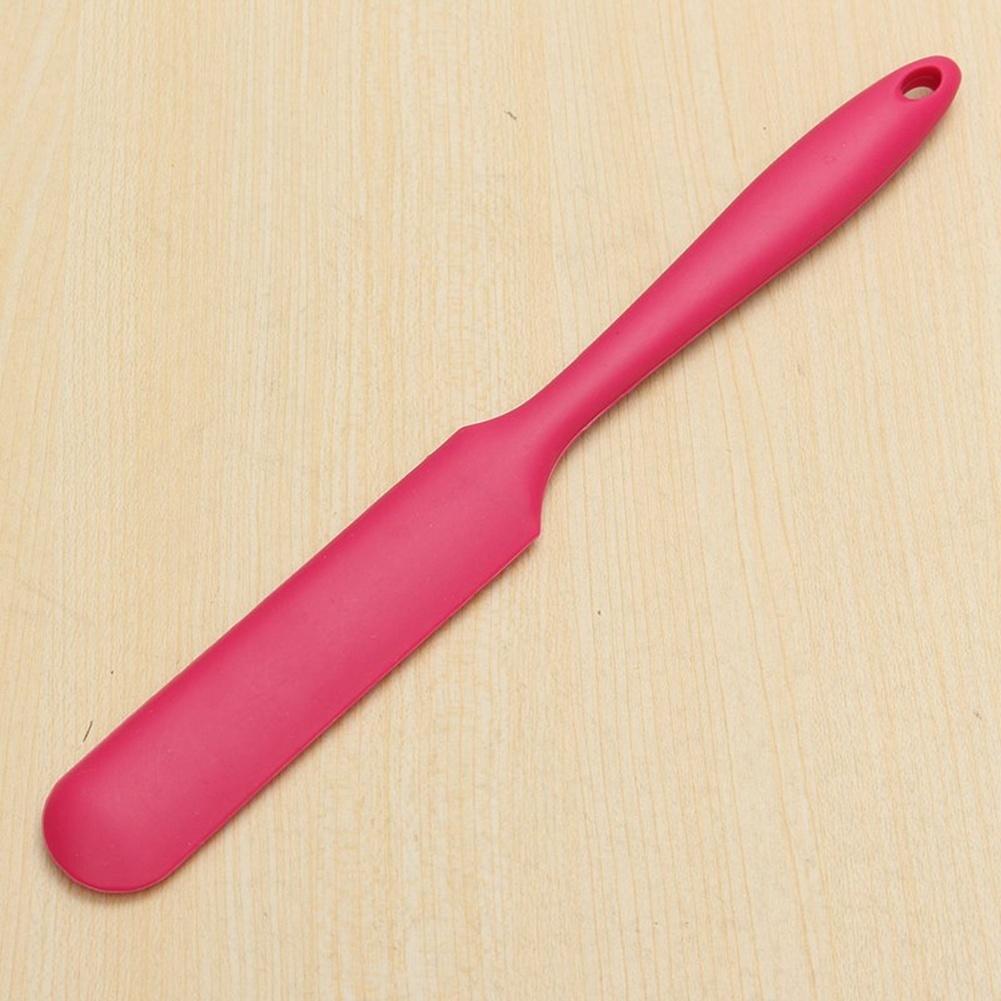 1 x Silicone Batter Spatula Cake Cream Mixer Long Handled Models Baking Scraper Random Color KTY