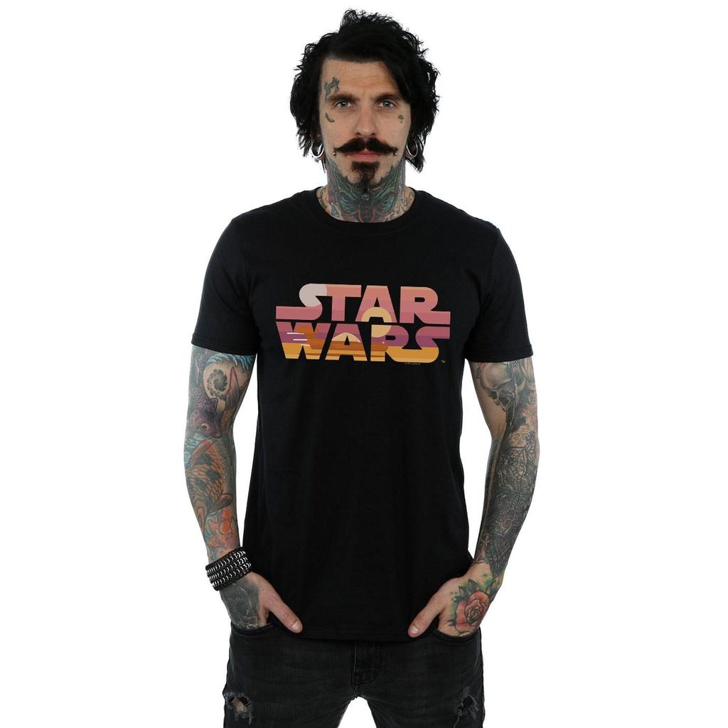 Star Wars Mens Tatooine Suns Logo T-Shirt