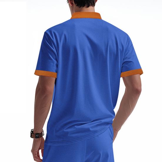 Мужская рубашка с V-образным вырезом на бретелях, цветная футболка с коротким рукавом в вафельную клетку, повседневная летняя футболка для повседневной вечеринки, офиса, путешествий