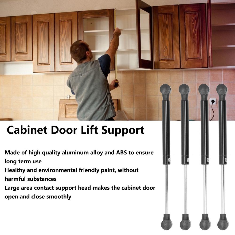 4pcs 80N Cabinet Door Lift Support Adjustable Lift Support Gas Strut Support Rod Cabinet Door Cover