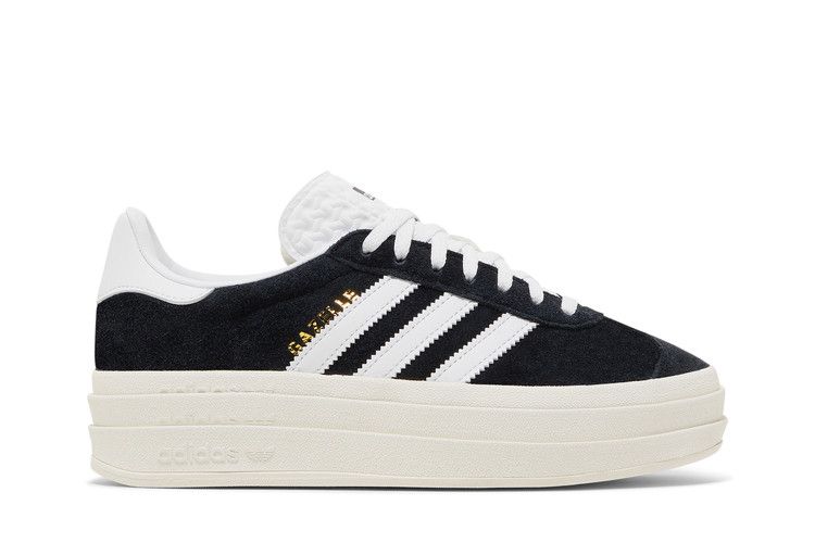 adidas Gazelle Bold Черный Белый (Женский)