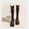 School Season Boots, Small Long Boots, Martin Boots, Women's British Strap, Tall Tube 2025 Knight Autumn and Winter New Boots