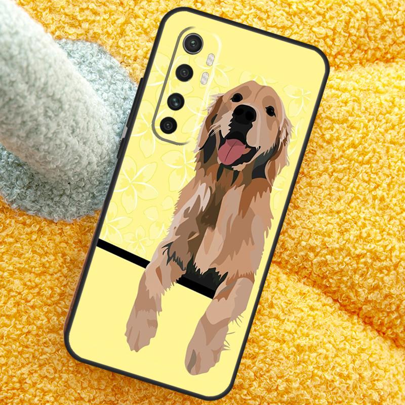 Cartoon Golden Retriever Dog Case For Xiaomi 15 14 Ultra 13T 14T 15T 17 Pro Max Cover For POCO X7 F8 Pro X3 X5 X6 F5 F6 F7