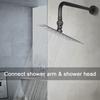 Adjustable Shower Arm Connector Brass Shower Head Swivel Ball Adapter Enhances  Durability & Rusts Resistance for Bathroom