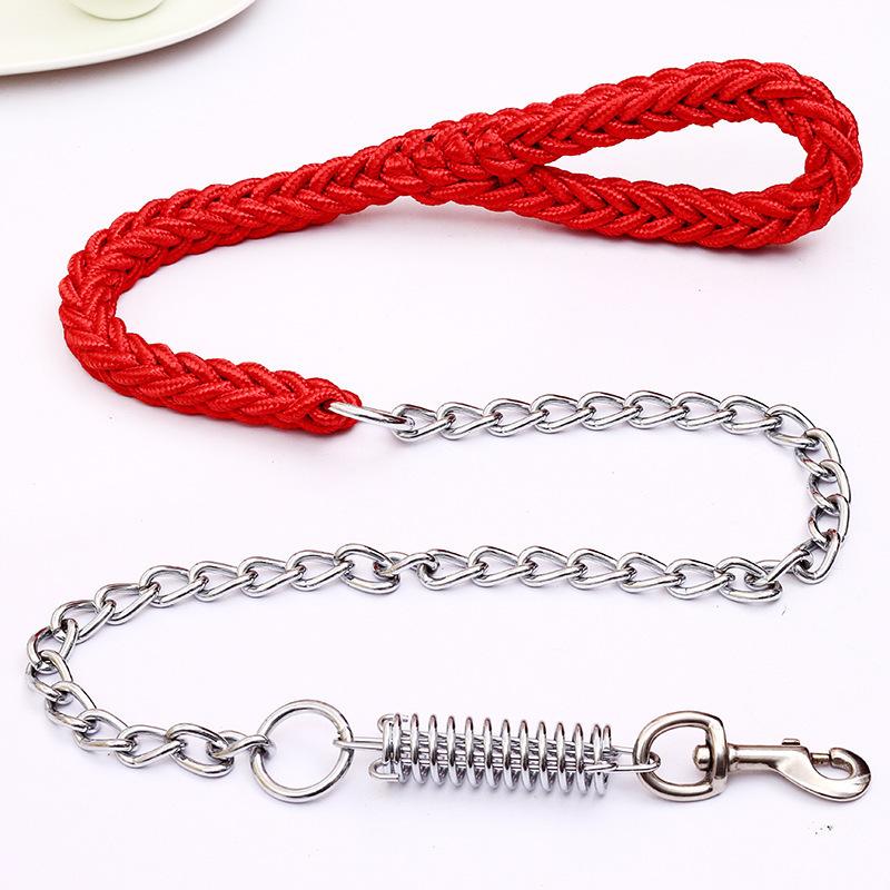 Explosion-Proof Eight Strand Traction Rope Woven Dog Chain Nylon Dog Strap Suitable For Medium And Large Dog Traction Rope Pet