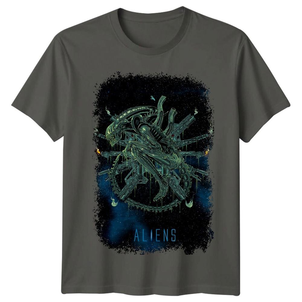 Aliens 1987 Movie Poster Inspired Tshirt Retro 80s Tee