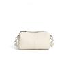 New model of top-layer cowhide commuter cylindrical bag, versatile textured pillow bag, single-shoulder soft bag