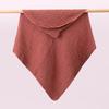 Pure Cotton Hooded Baby Swaddle Towel - Solid Color Gauze