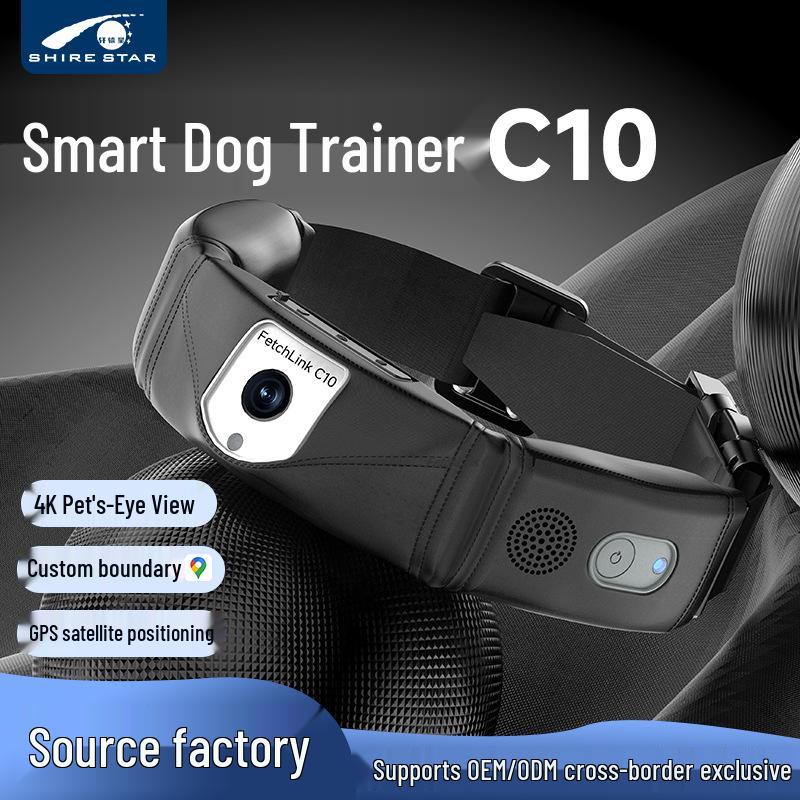 C10 Smart Pet Collar: Multifunctional Camera, Health Monitor, Dog Trainer & Locator