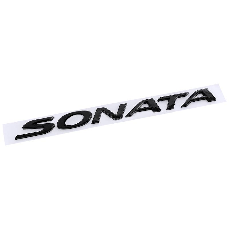rlapg3 ABS Car Trunk Rear Badge Sticker for Hyundai ELANTRA SANTAFE TUCSON SONATA Logo Auto Decal Emblem Exterior Accessories