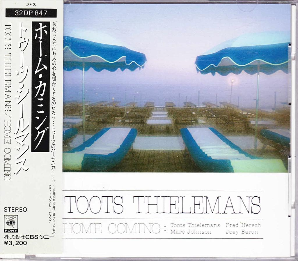 CD TOOTS THIELEMANS HOME COMING 32DP847 CBSSony 1987 Япония Джаз Б/у