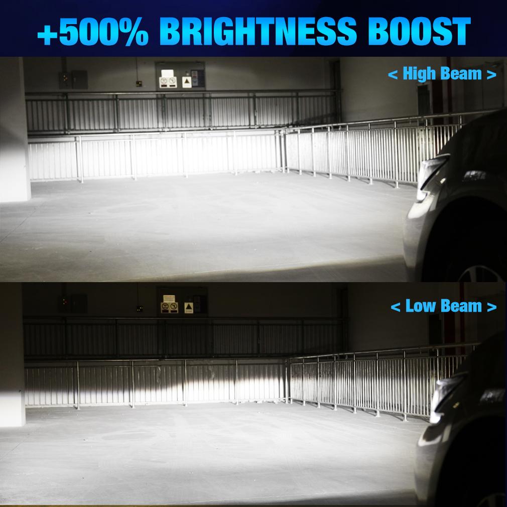 2 шт., цоколь H7, светодиодные автомобильные фары, 70 Вт, турбо-лампы высокой мощности, 6500K, 40000LM, чип CSP, мини-светодиодный светильник, Plug & Play, проводной налобный фонарь с вентилятором