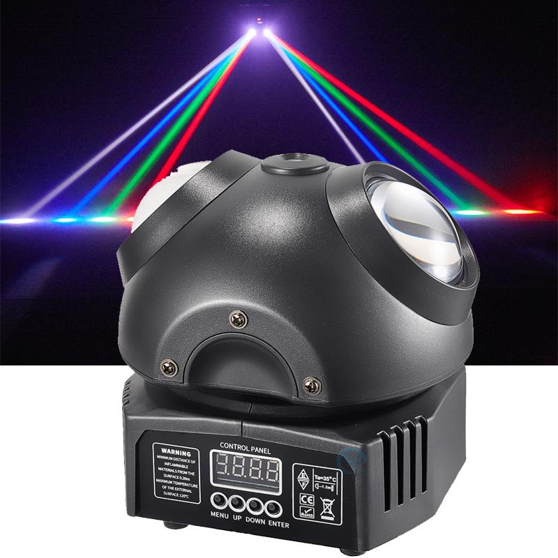 Мини 30 Вт Лазерная Вращающаяся Голова Свет RGB 3в1 DMX512 Сценический Световой Эффект Для DJ Диско Бар Свадьба Ночной Клуб Вечеринка