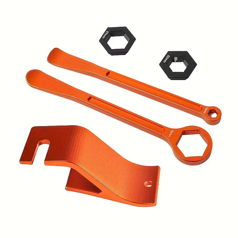 Motorcycle CNC Universal Tire Tool Rod Spoon Axle Wrench Tire Removal and Replacement Tool for KTM 50cc-1290cc Motorcycles