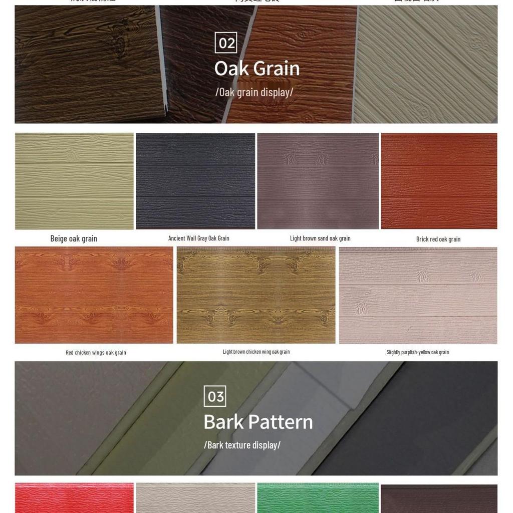 Polyurethane Insulated Decorative Exterior Wall Panel for Light Steel Villa