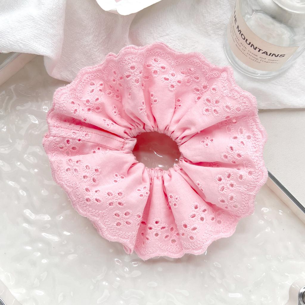 Temperament lace large intestine hair band women's high-end sense tied hair ponytail hair rope super fairy headband headdress