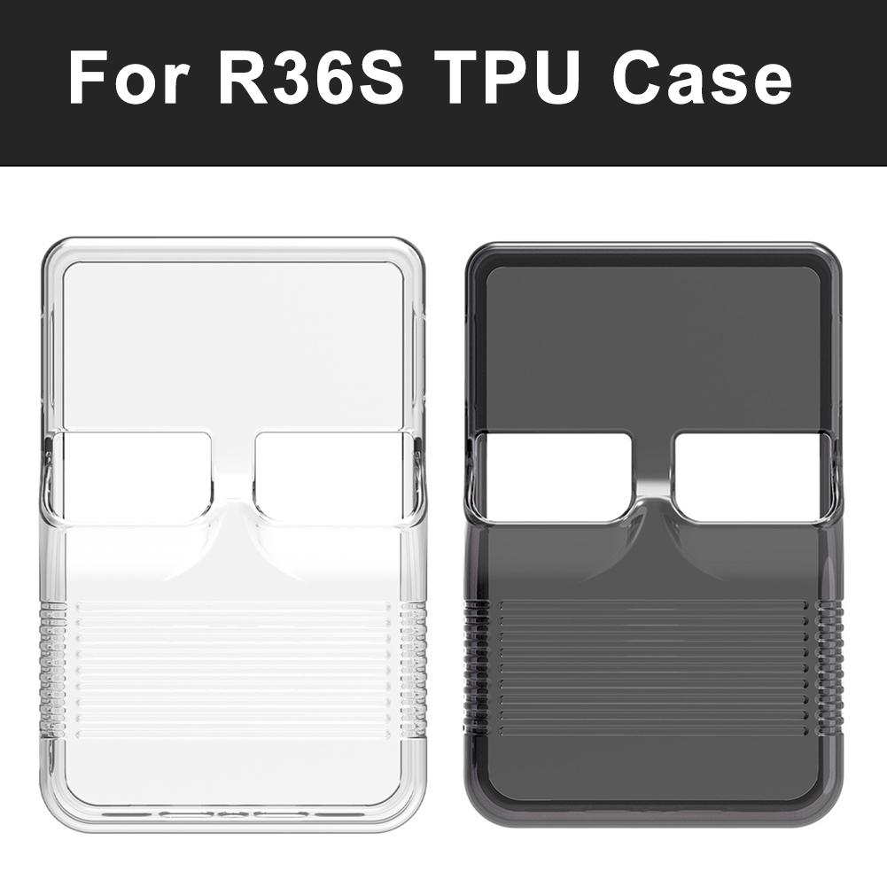 Transparent TPU Case For R36S Handheld Game Console Box Cover Storage Protective Anti-fall Anti N3N5