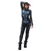 Костюмы на Хэллоуин Женский готический комбинезон Робот Косплей Костюм Современная машина Бодикорн комбинезон
