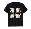 Cute Orange White Cat Wearing a Face Cartoon Kitten Mask, Lover. T-shirt