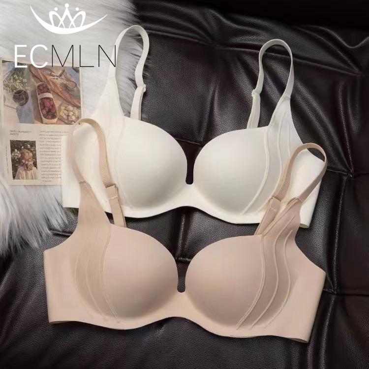 Seamless Cup Push-up Comfortable Bra Small Breast Push-up Underwear Fixed Cup Simple No Steel Ring Lifting Bra