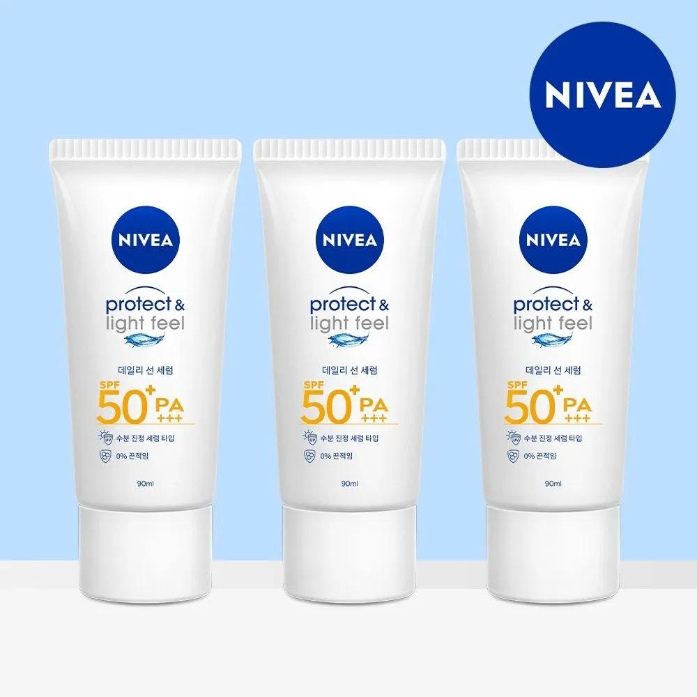 Nivea Sun Protect and Light Peel Perfect Sun Serum SPF50+ PA+++ 90ml 3-pack