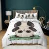 Panda Tiger Bedding Set 3D Printed Animal Duvet Cover Twin Full Queen King Double UK Supking Sizes Bed Linen Pillowcase