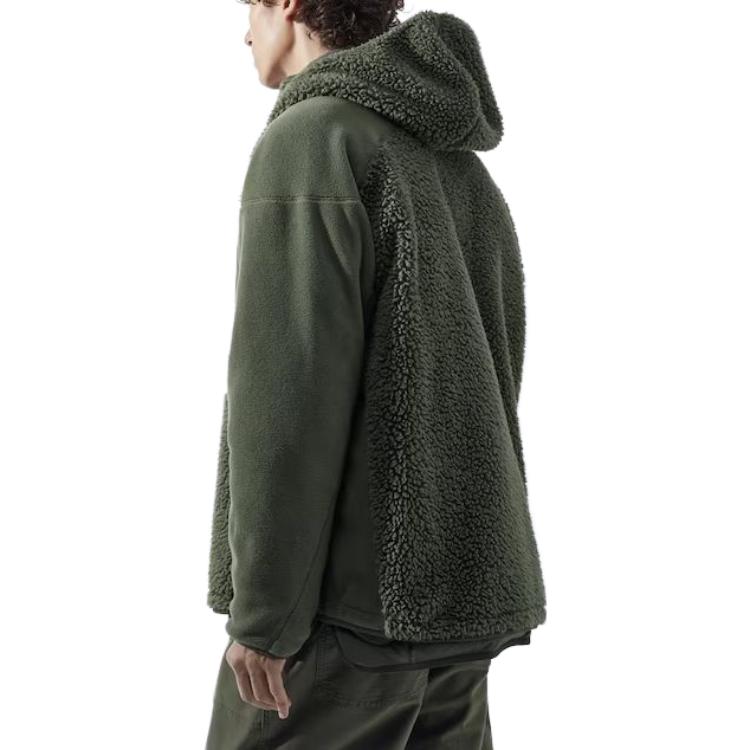 Uniqlo Худи на молнии из флиса унисекс, коллаборация с White Mountaineering, Осень/Зима 2023, оверсайз, 463350-58