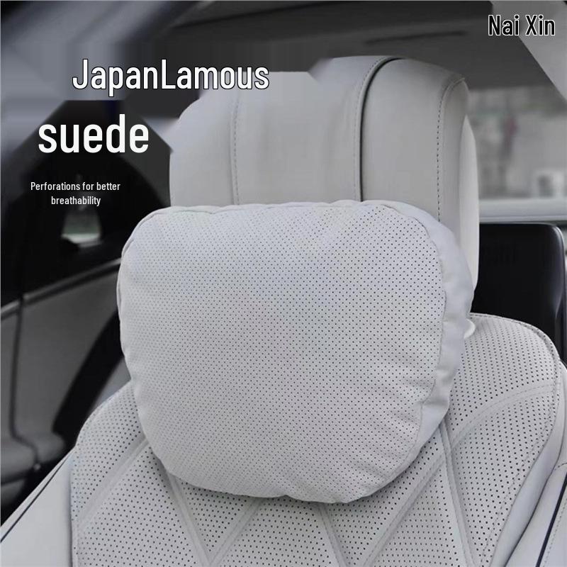 Mercedes-Maybach Style Headrest & Lumbar Support Pillow for E-Class/GLC/GLE/GLS