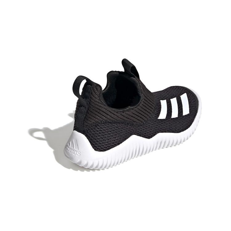adidas Rapidazen Кроссовки для бега Низкие с круглым носком, нескользящие и дышащие, Черно-белые, для детей 3-7 лет FV2607