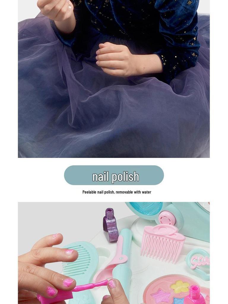 Набор туалетного столика и стула для принцессы для детей: Игровой набор для макияжа и подарок на день рождения