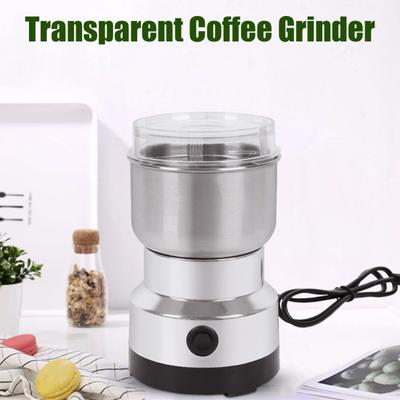 Электрическая кофемолка для зерен Портативная мини-мельница для специй Мельница для приправ Мельница для орехов, семян, зерна Измельчитель для кофе Блендер